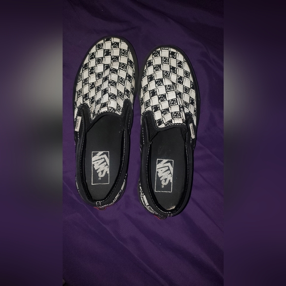 vans sketch checkered slip ons - Picture 2 of 4